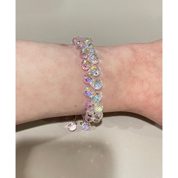 Pink Swarovski Beaded Bracelet - Picture 5 of 8